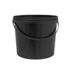 5L Round Black Bucket with Handle and Lid
