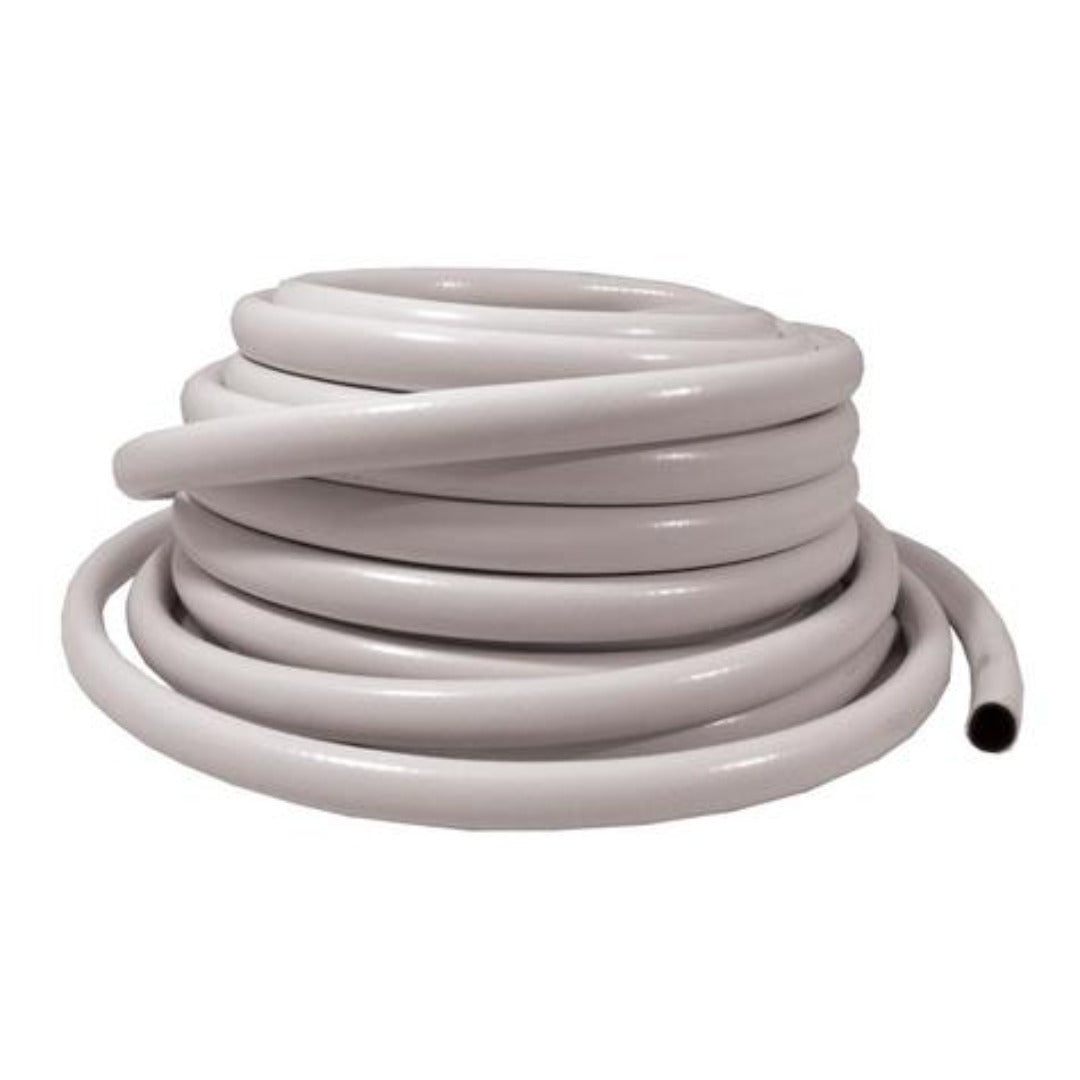 13mm White PVC Reinforced Hose - 25m