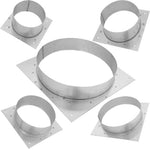 Metal wall plate/flange 200mm (8'')