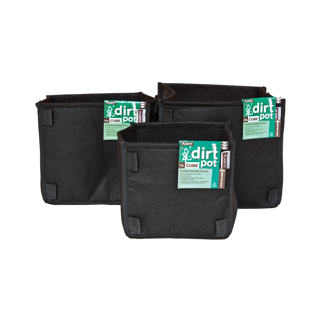 PLANT!T Square Base Dirt Pot 17L