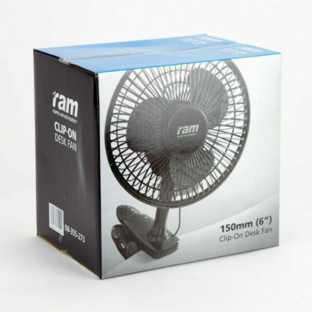 RAM 150mm Clip on Fan