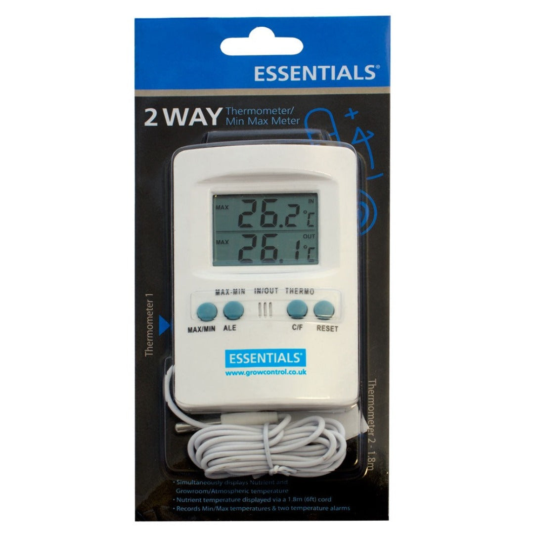Essentials Digital 2 Way Thermometer/Min-Max Meter