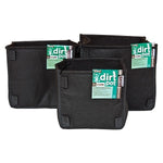 PLANT!T Square Base Dirt Pot 17L Go Green Hydro