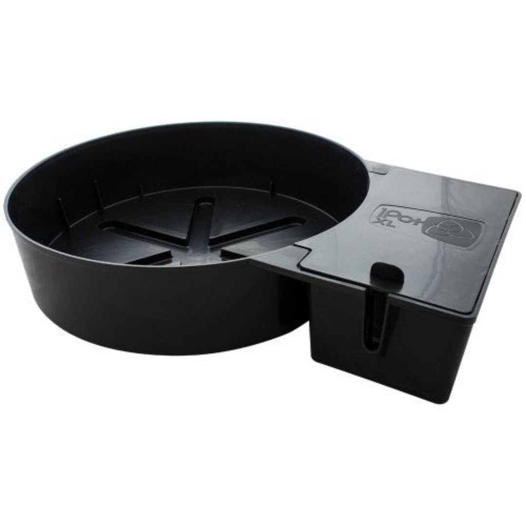 1Pot XL Tray and Lid Black (New - with 9mm Grommet)